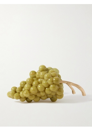 Cult Gaia - Grape Resin And Gold-tone Clutch - Green - One size