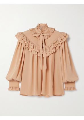 Chloé - Ruffled Organic Silk Blouse - Pink - FR 34,FR 36,FR 38,FR 40,FR 42,FR 44