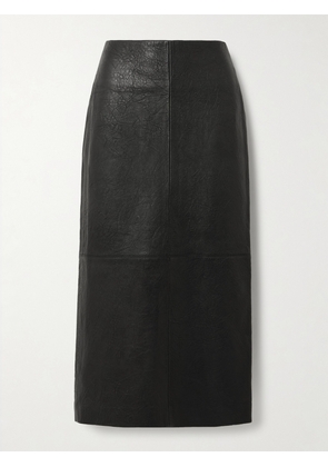ESSE Studios - Leather Midi Skirt - Black - UK 6,UK 8,UK 10,UK 12,UK 14