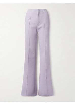 Chloé - Wool-crepe Flared Pants - Purple - FR 34,FR 36,FR 38,FR 40,FR 42,FR 44,FR 46