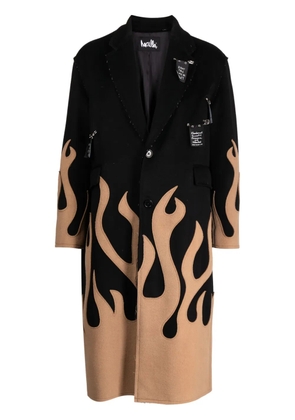 Haculla Up In Flames single-breasted wool coat - Black