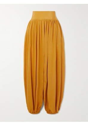 Altuzarra - Kiddo Gathered Silk Tapered Pants - Yellow - FR 34,FR 36,FR 38,FR 40,FR 42