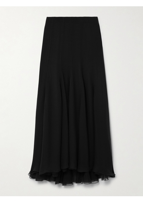 Chloé - Organic Silk-mousseline Maxi Skirt - Black - FR 34,FR 36,FR 38,FR 40,FR 42,FR 44