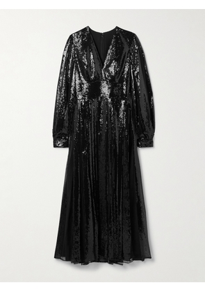 Elie Saab - Sequined Tulle Midi Dress - Black - FR 34,FR 36,FR 38,FR 40,FR 42,FR 44