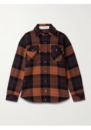 God’s True Cashmere - Checked Cashmere Shirt - Brown - xx small,x small,small,medium