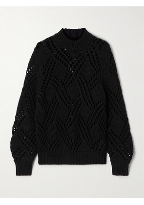 Jil Sander - Open-knit Wool Sweater - Black - DK34,DK36,DK38,DK40,DK42,DK44