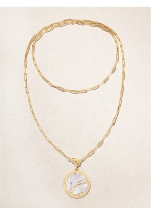 FoundRae - Resilience Oversized 18-karat Yellow And White Gold Diamond Necklace - One size