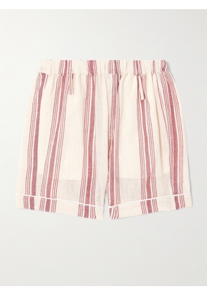 BETTTER - Striped Cotton-gauze Shorts - Multi - xx small,x small,small,medium,large,x large