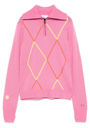 Rossignol x JCC merino-wool sweater - Pink