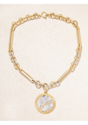 FoundRae - Resilience Mixed 18-karat Yellow And White Gold Diamond Necklace - One size