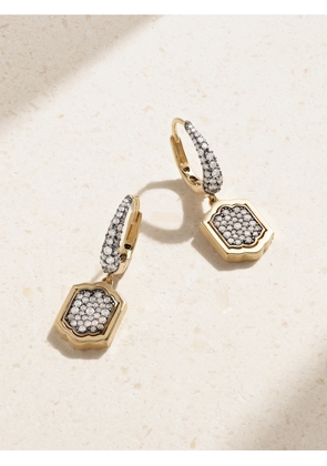 Lucy Delius - Athena's Mirror Rhodium-plated 14-karat Recycled Gold Diamond Earrings - One size