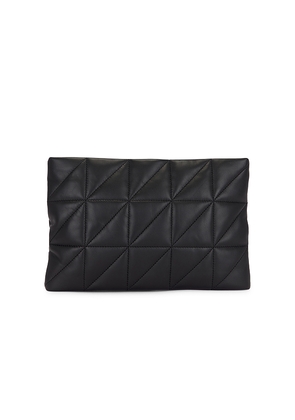 ALLSAINTS Bettina Quilt Clutch in Black.