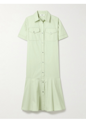 Sea - Sullivan Cotton-poplin Midi Shirt Dress - Green - xx small,x small,small,medium,large,x large