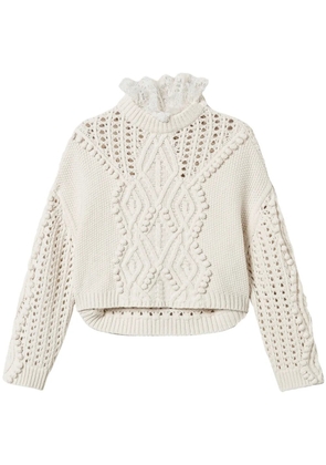 TWINSET open-knit jumper - Neutrals