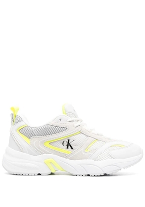 Calvin Klein Jeans panelled leather sneakers - White