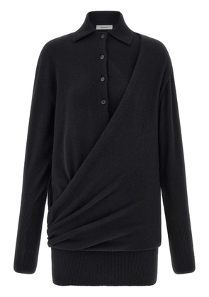 Ferragamo knitted polo dress - Black