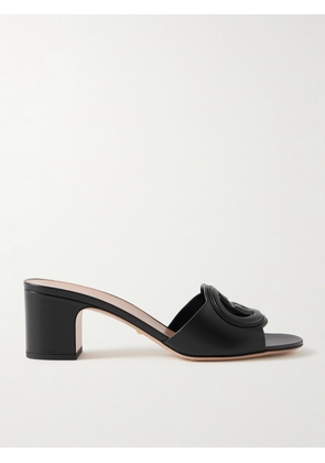 Gucci - Cutout Leather Mules - Black - IT34,IT34.5,IT35,IT35.5,IT36,IT36.5,IT37,IT37.5,IT38,IT38.5,IT39,IT39.5,IT40,IT40.5,IT41,IT41.5,IT42