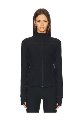 Beyond Yoga Spacedye Trails Active Jacket in Black. Size L. Also in M, S, XL, XS.