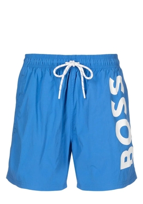 BOSS Octopus logo-print swim shorts - Blue