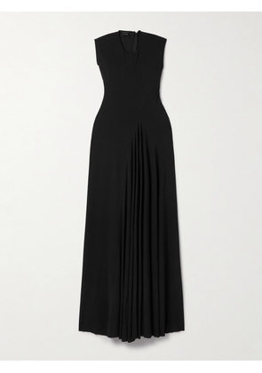 Balenciaga - Draped Stretch-jersey Midi Dress - Black - S,M,L