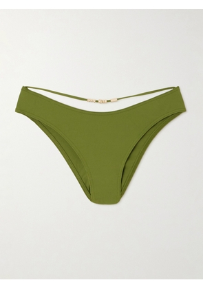 Eres - Lava Cutout Embellished Bikini Briefs - Green - FR 36,FR 38,FR 40,FR 42,FR 44