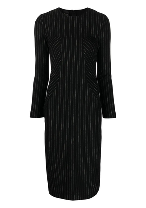 PINKO striped midi dress - Black