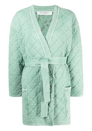 Philosophy Di Lorenzo Serafini reversible quilted kimono-style jacket - Green