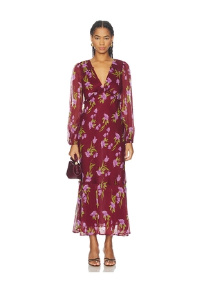ASTR the Label Calantha Dress in Wine. Size L. Also in M, S, XS.