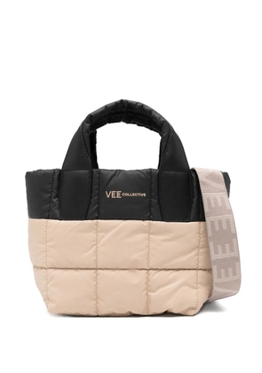 VeeCollective quilted tote bag - Neutrals