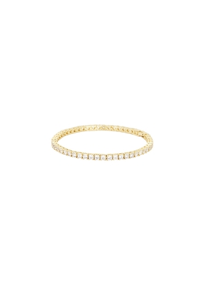BaubleBar Bennett Tennis Bracelet in Metallic Gold.