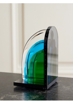 Reflections Copenhagen - Tribeca Crystal Bookend - Green - One size