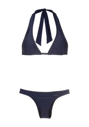 Amir Slama halterneck triangle bikini - Blue