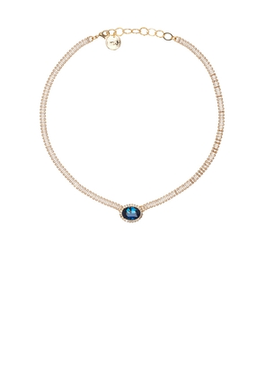 Anton Heunis Vintage Style Necklace in Blue.