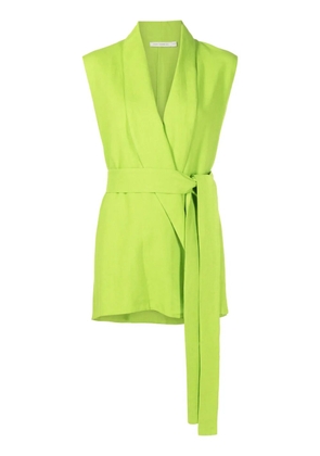 Lenny Niemeyer pleated sleeveless kimono - Green