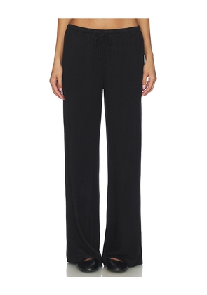 eberjey Cozy Time Pant in Black. Size L. Also in M, S, XL, XS.
