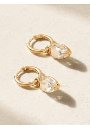 By Pariah - Acorn 14-karat Recycled Gold Topaz Hoop Earrings - One size