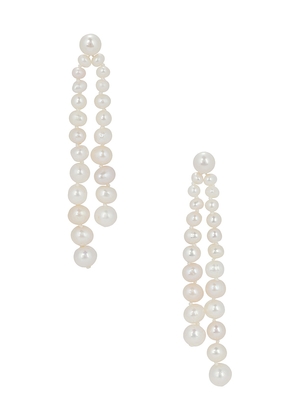 Eliou Gianna Earrings in Ivory.