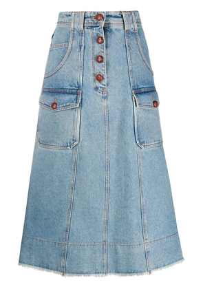 Philosophy Di Lorenzo Serafini A-line denim skirt - Blue