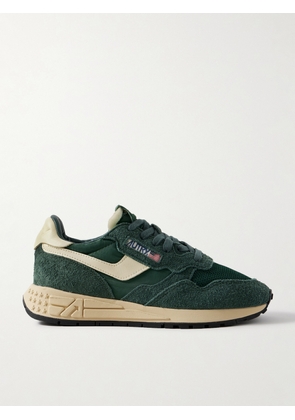 Autry - Reelwind Low Leather-trimmed Suede, Mesh And Shell Sneakers - Green - IT35,IT36,IT37,IT38,IT39,IT40,IT41,IT42