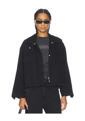 ALLSAINTS Clay Zip Jacket in Black. Size L. Also in M.