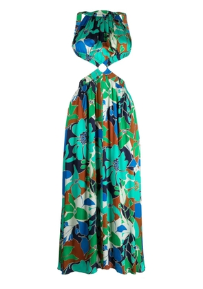 Cult Gaia Theia floral-print midi dress - Green