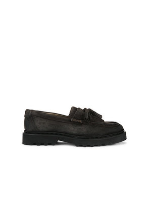ALLSAINTS Skiff Tassel Loafer in Grey. Size 10. Also in 8, 9, 11, 12.