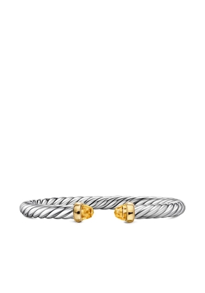 David Yurman sterling silver/14K yellow gold Cable Flex® citrine bracelet