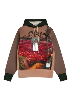 Advisory Board Crystals graphic-print hoodie - Brown