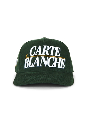 Carte Blanche The Corduroy Classic Snapback Hat in Green.
