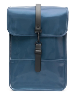 Rains carabiner-fastening waterproof backpack - Blue