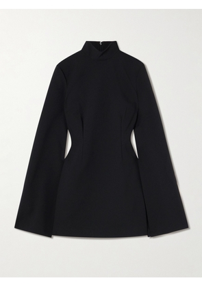 Solace London - Laurel Crepe Mock-neck Mini Dress - Black - UK 4,UK 6,UK 8,UK 10,UK 12,UK 14,UK 16