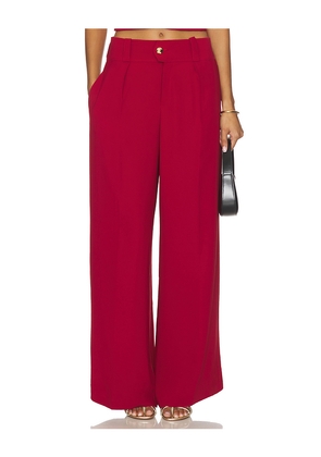 Amanda Uprichard Noho Pants in Red. Size L. Also in M, S, XS.