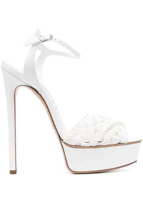 Casadei Flora Versilia 155mm platform sandals - White