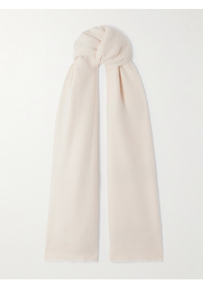 TOTEME - Intarsia-knit Wool-blend Scarf - Off-white - One size